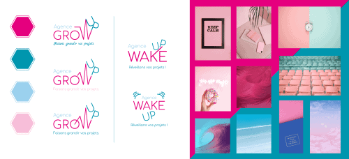Création logo Grow Up Wake Up